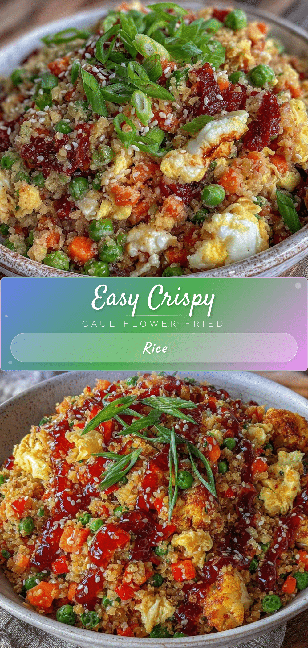 crispy cauliflower fried rice recipe