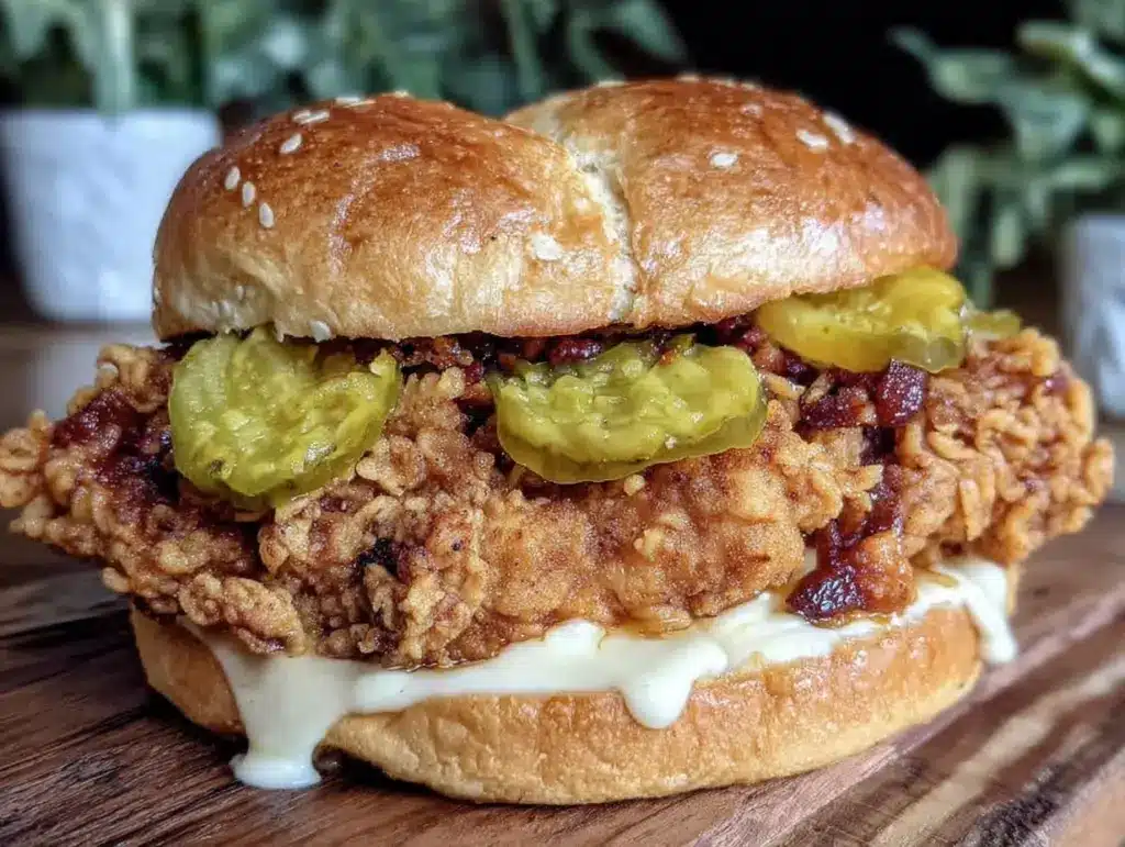 crispy chicken sandwich recipe - featured image