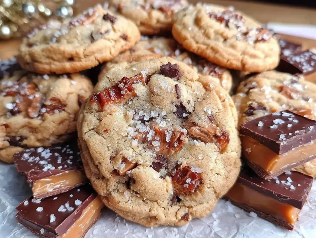 crispy christmas crack cookies - featured image