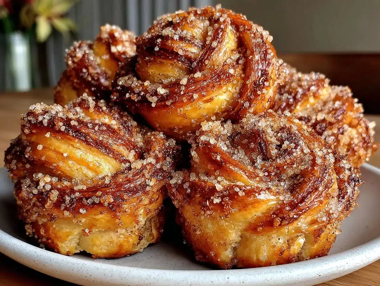 crispy churro cruffins preparation steps
