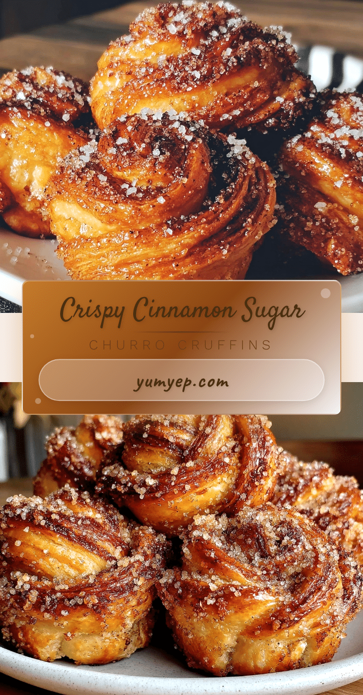 crispy churro cruffins recipe