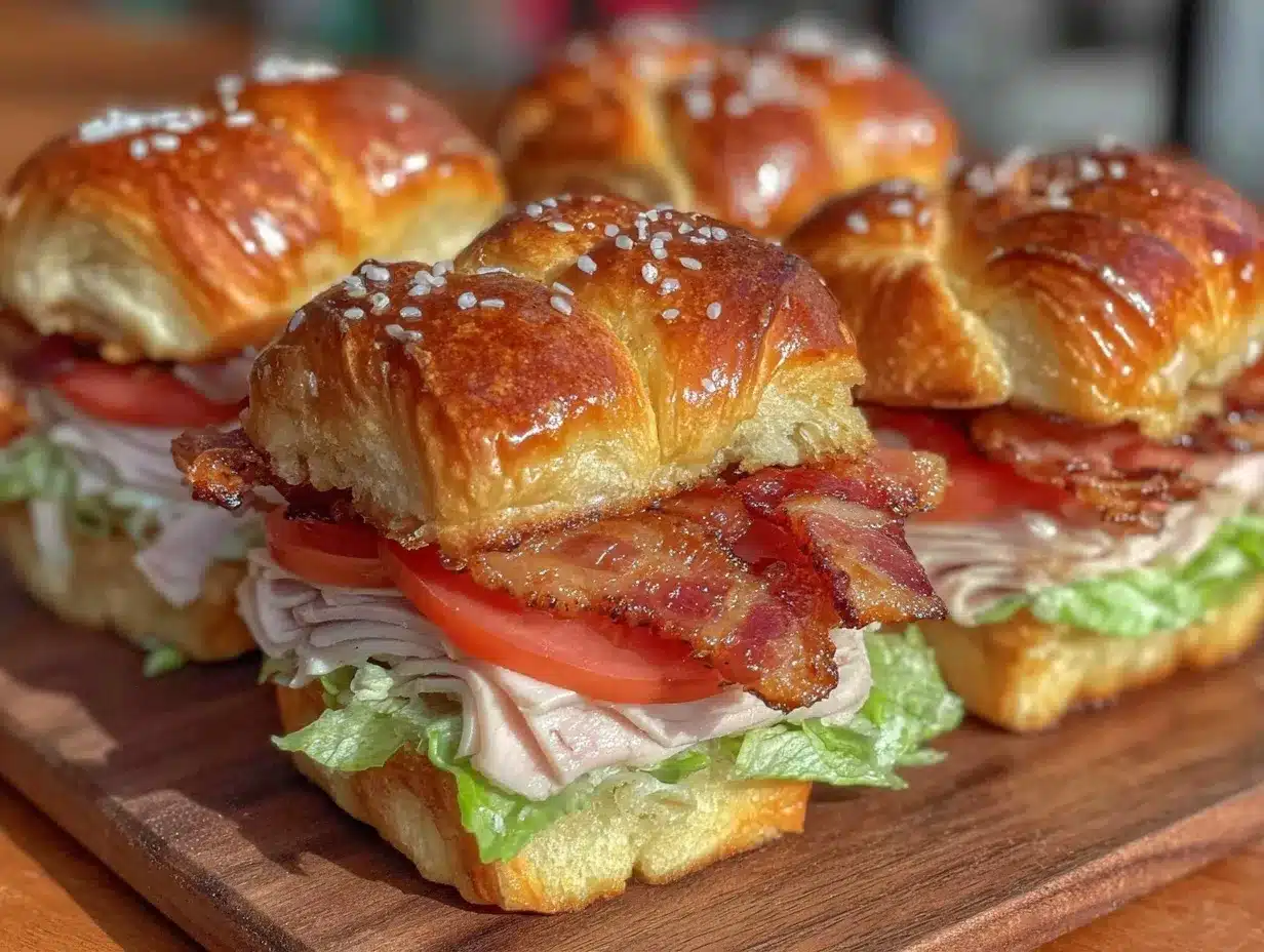 crispy club sandwich sliders preparation steps