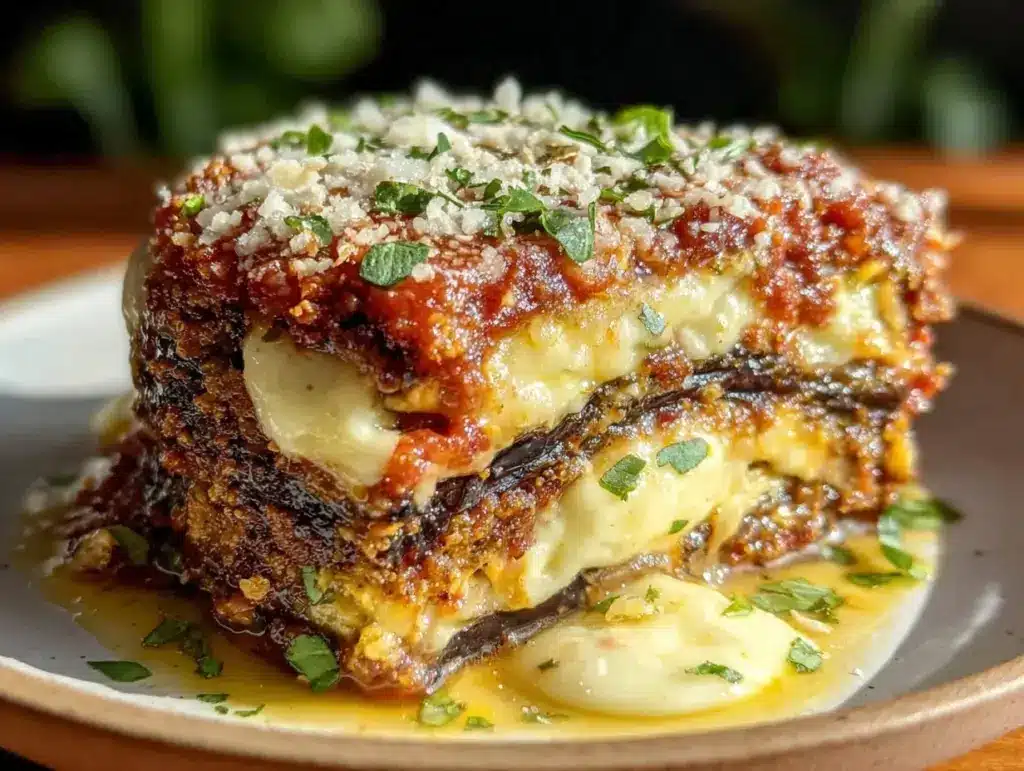 crispy eggplant parmesan - featured image