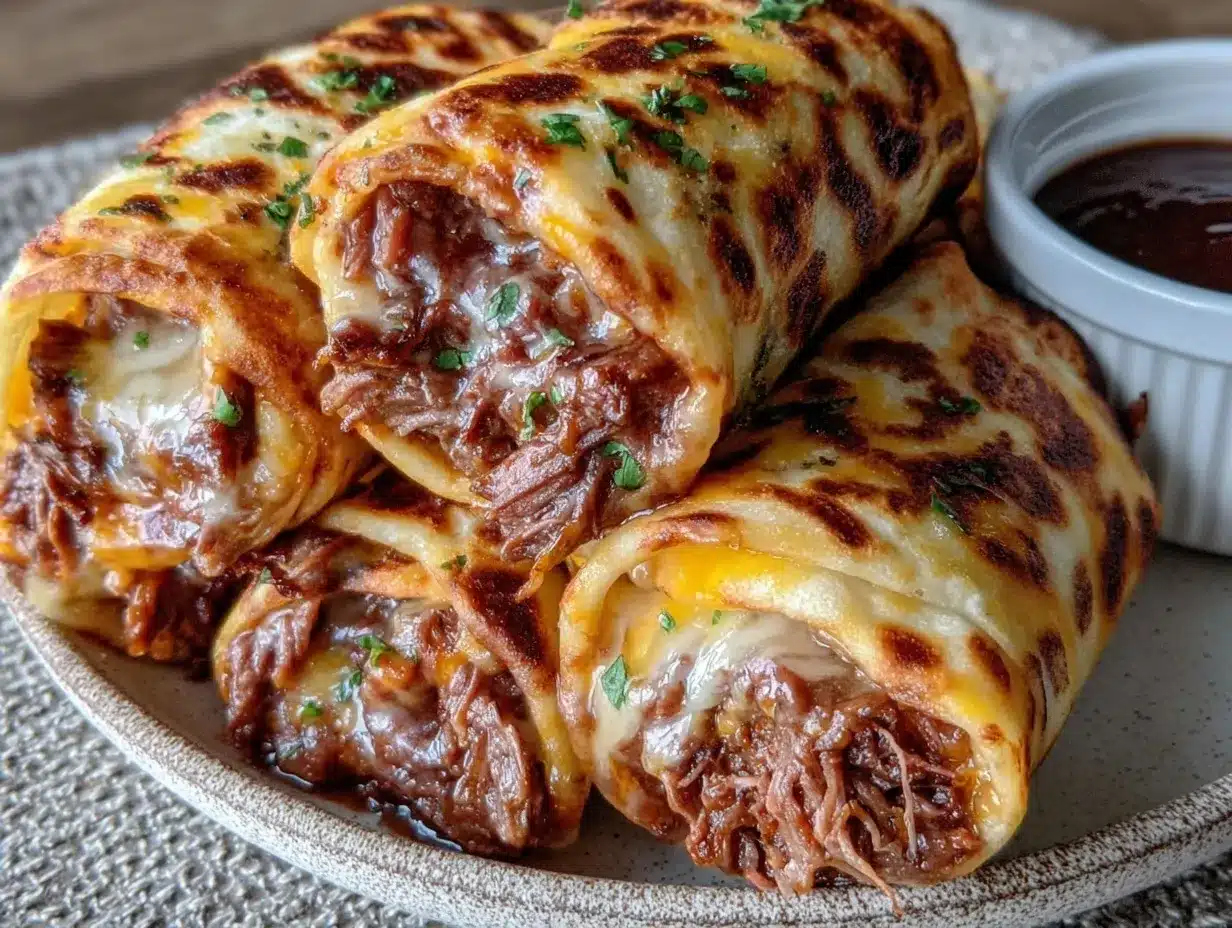 crispy french dip tortilla roll ups preparation steps