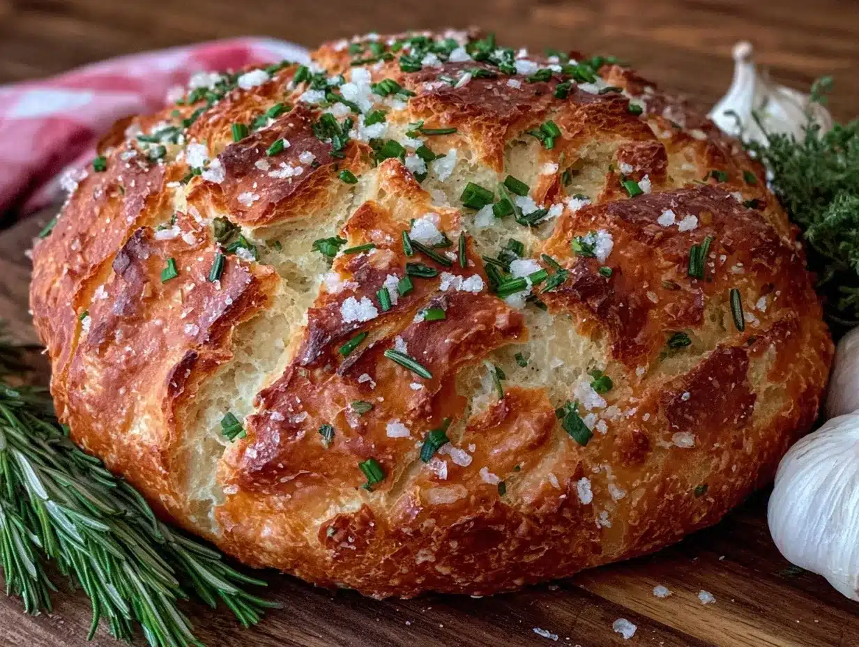 crispy garlic rosemary bread preparation steps