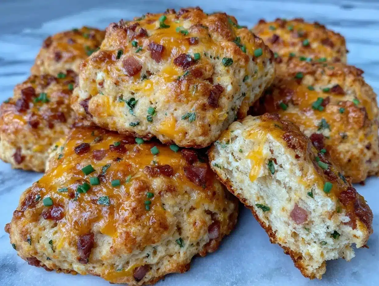 crispy ham cheese scones preparation steps