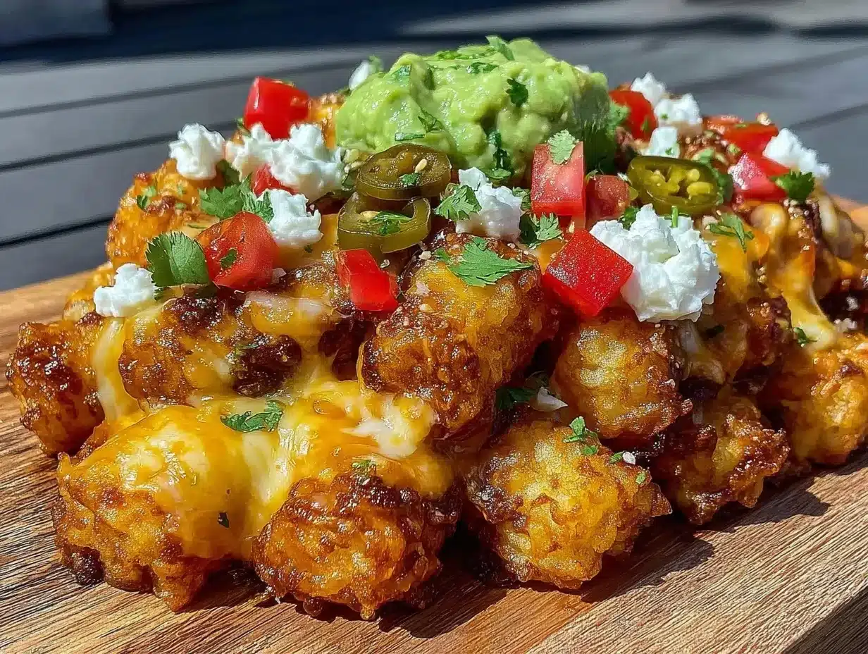 crispy loaded tater tot nachos preparation steps