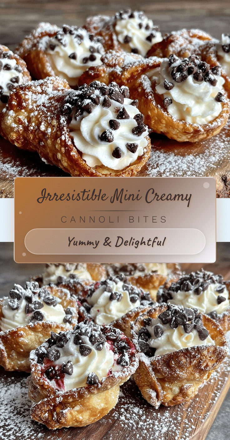 crispy mini cannoli bites recipe