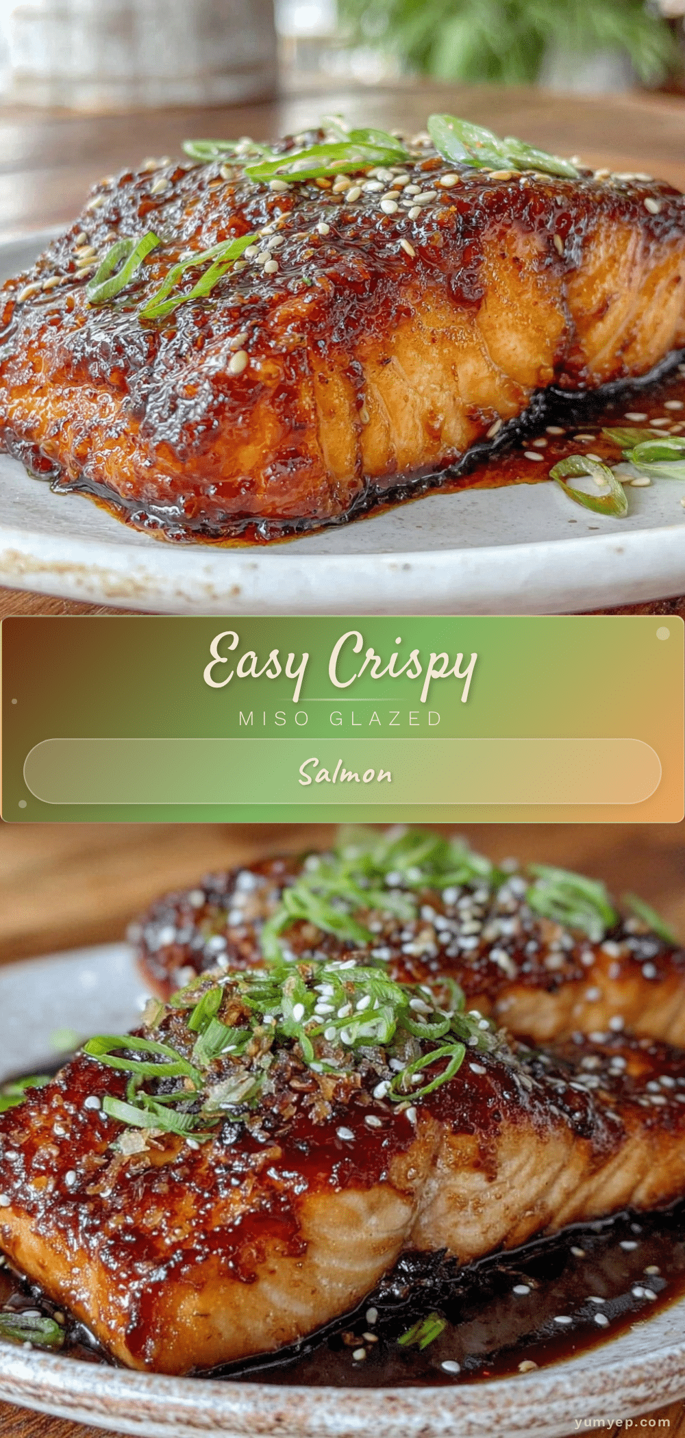 crispy miso glazed salmon recipe