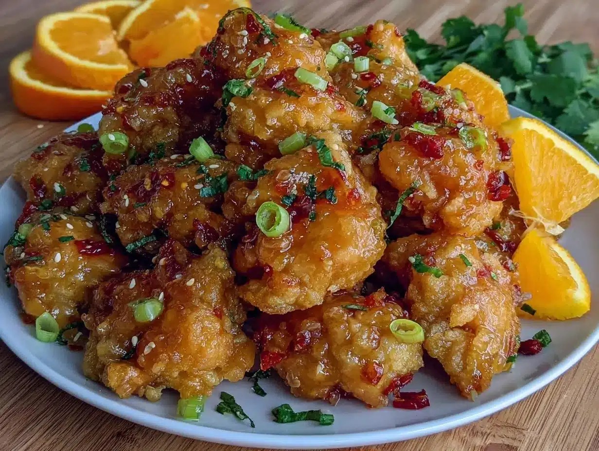 crispy orange chicken preparation steps