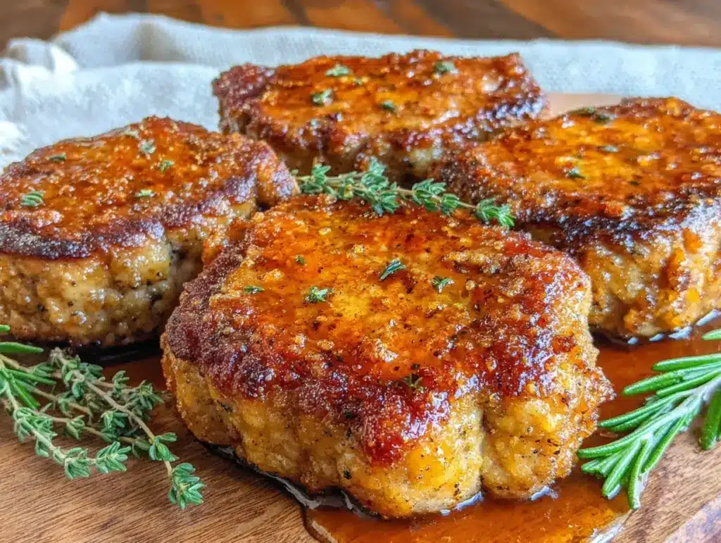 crispy pan-fried pork chops - featured image