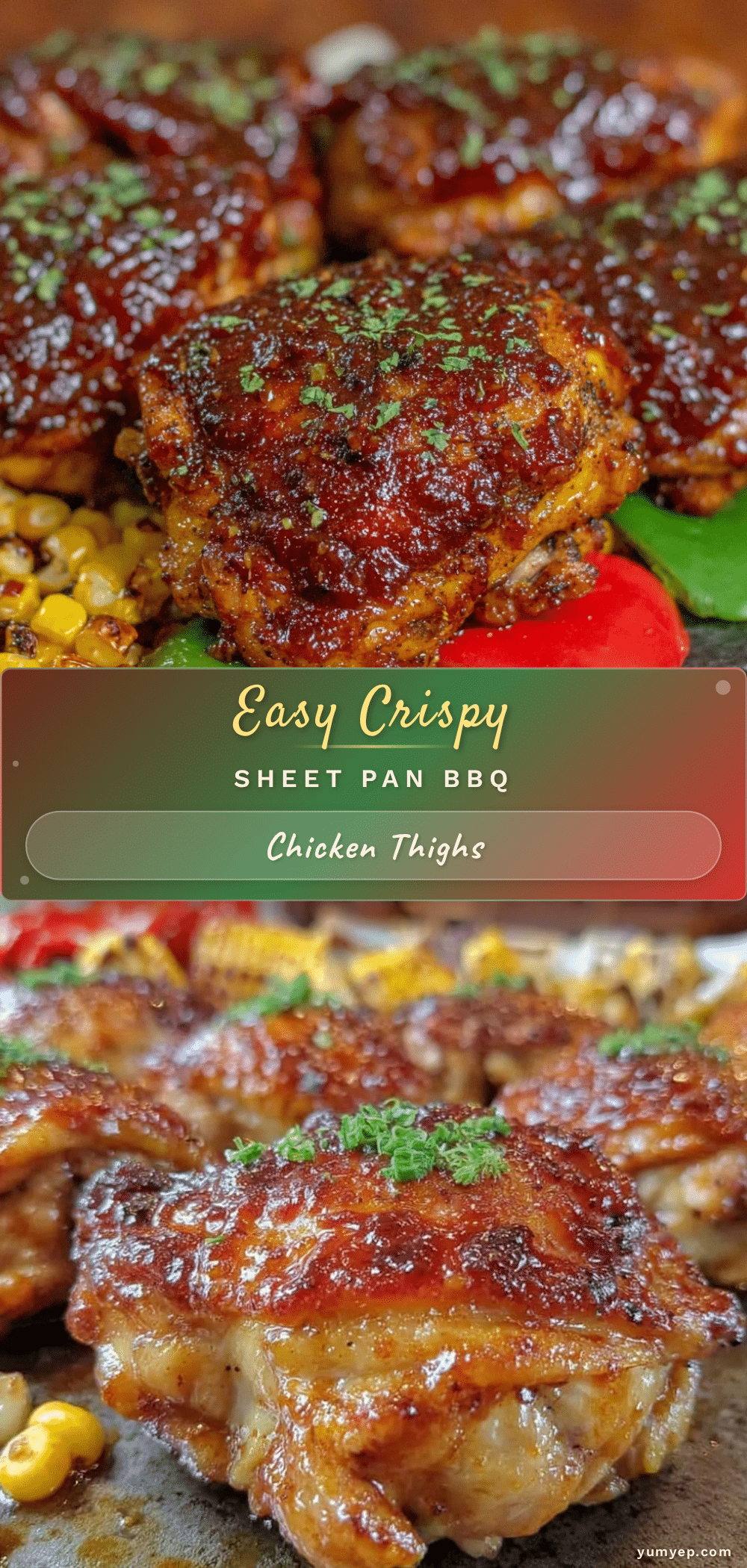crispy sheet pan bbq chicken thighs recipe