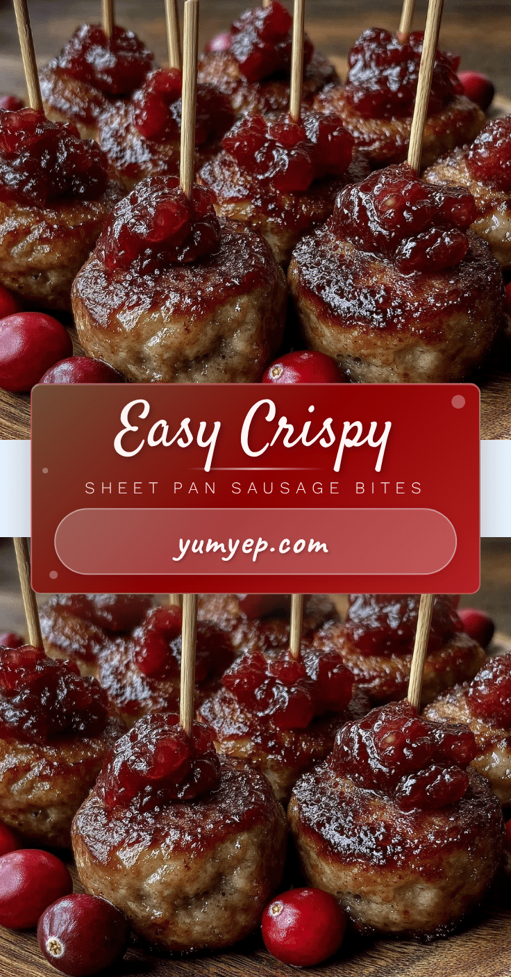 crispy sheet pan smoked sausage cranberry bites recipe