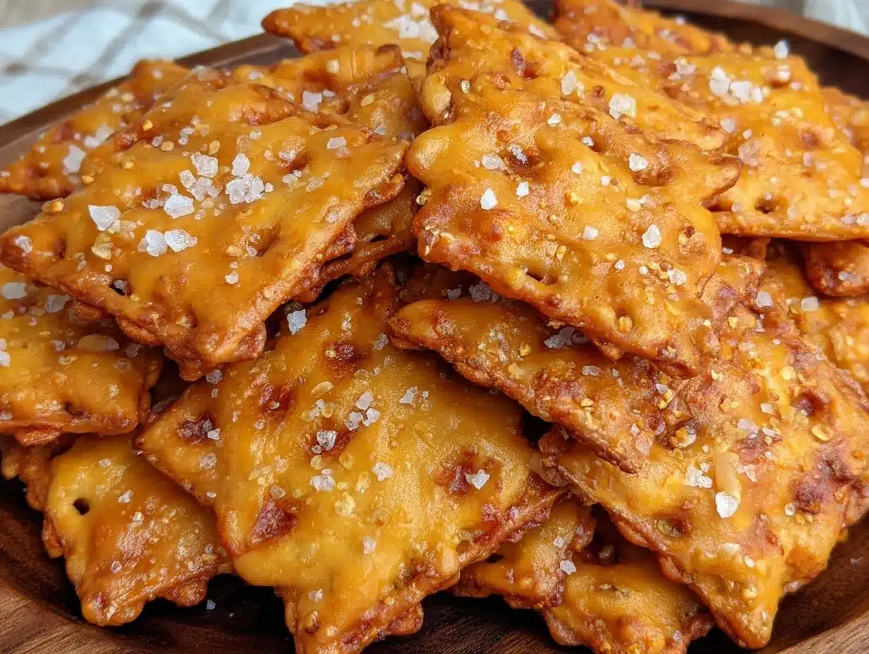 crispy sourdough goldfish crackers recipe preparation steps