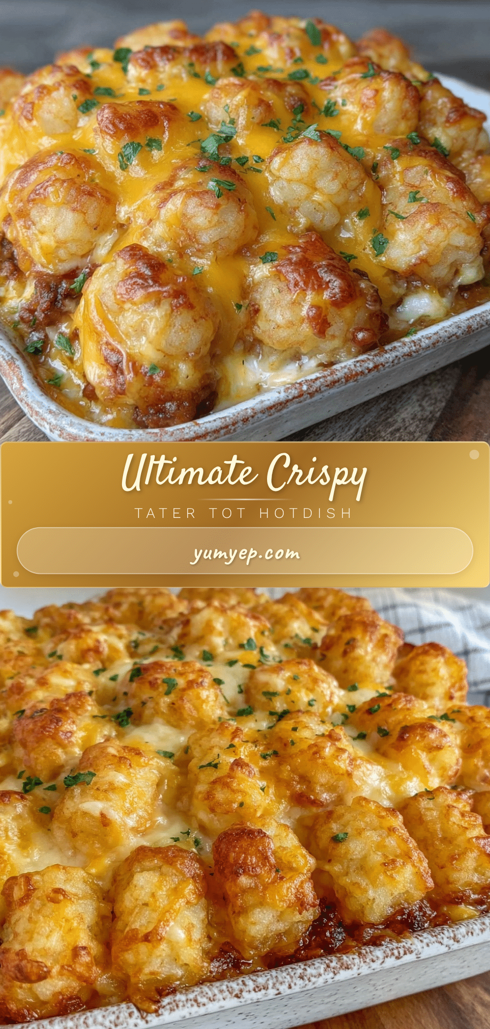 crispy tater tot hotdish recipe