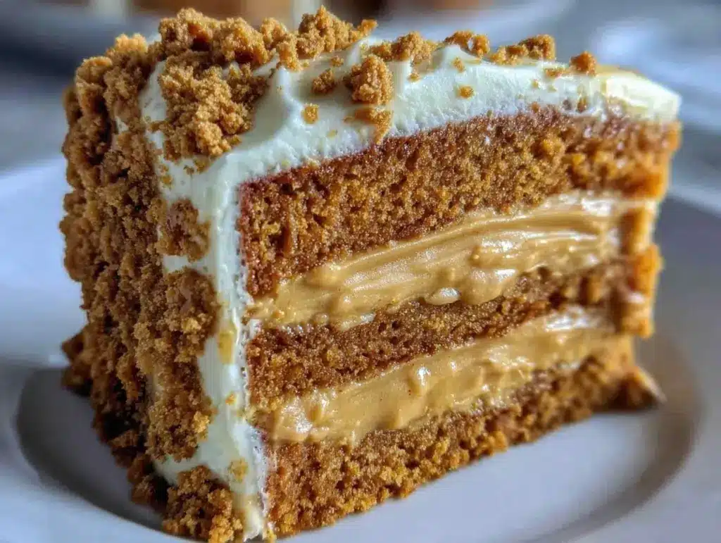 decadent biscoff cake recipe - featured image
