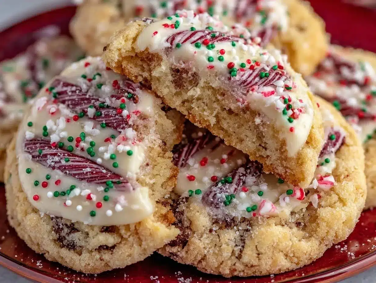 Easy Candy Cane Kiss Christmas Cookies preparation steps