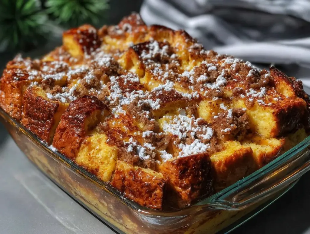 easy creamy french toast bake - featured image