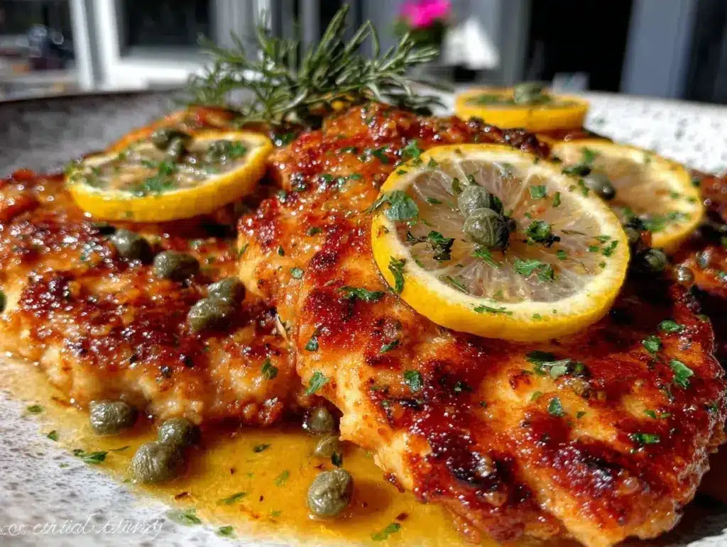 Easy Crispy Chicken Piccata - featured image