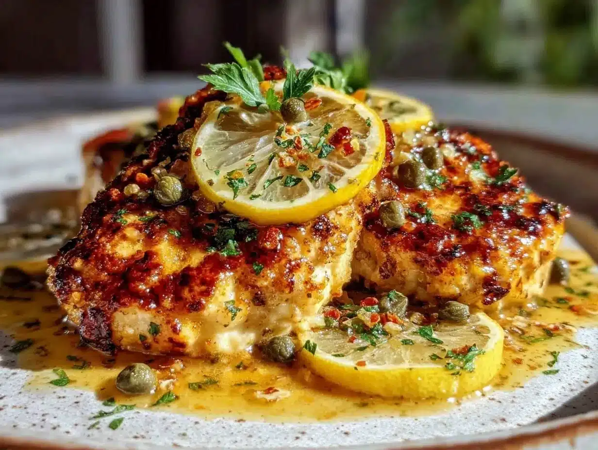 Easy Crispy Chicken Piccata preparation steps