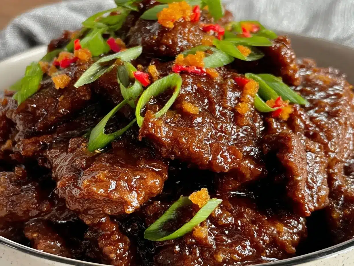 Easy Crispy Mongolian Beef preparation steps