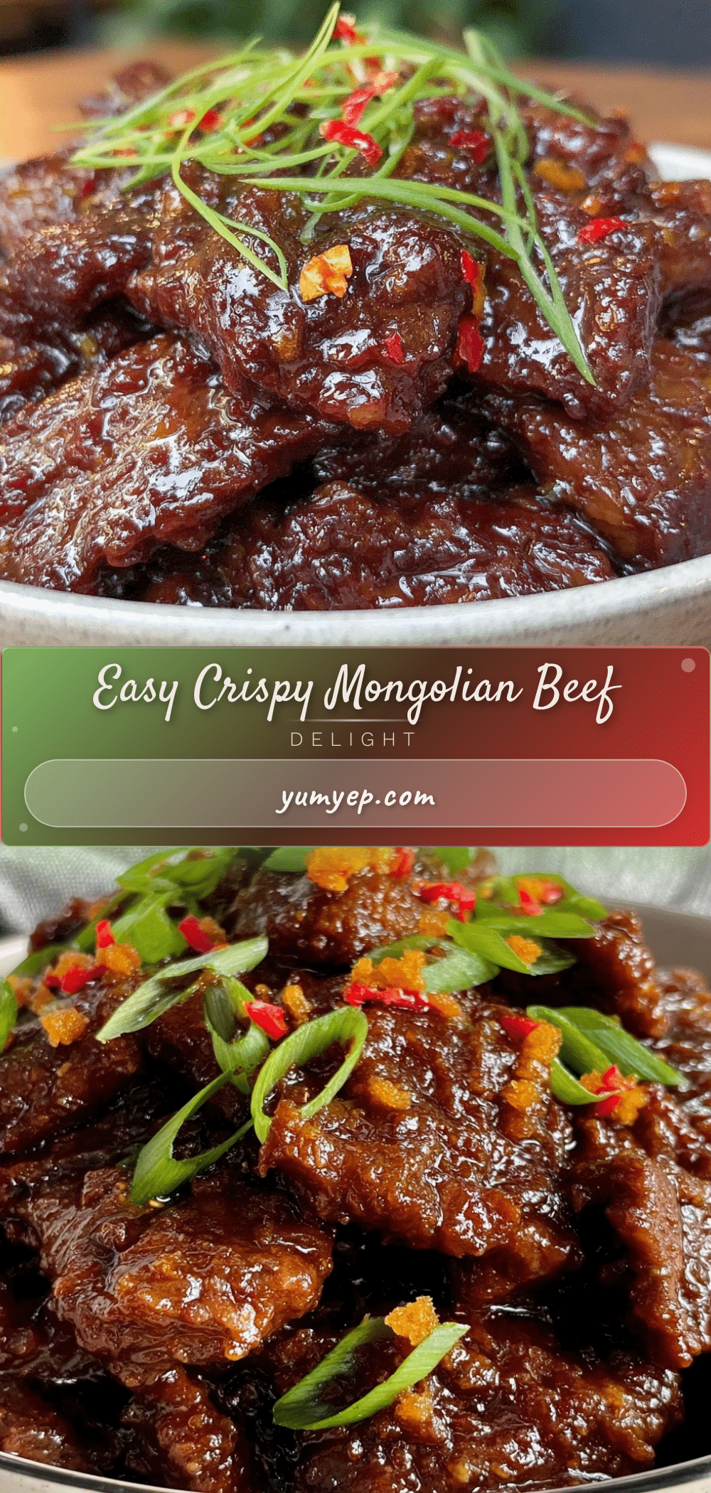 Easy Crispy Mongolian Beef recipe