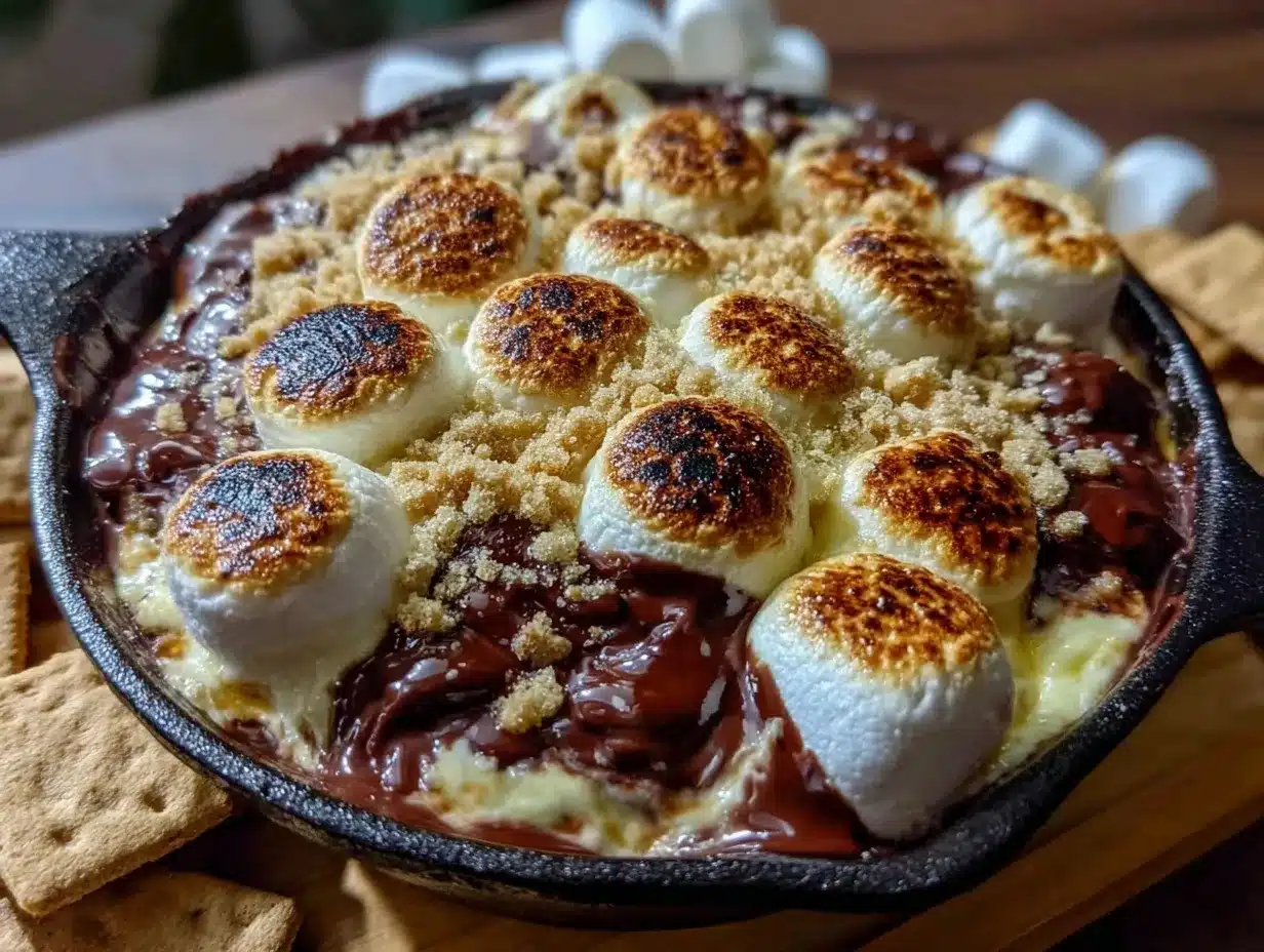 easy gooey smores dip preparation steps