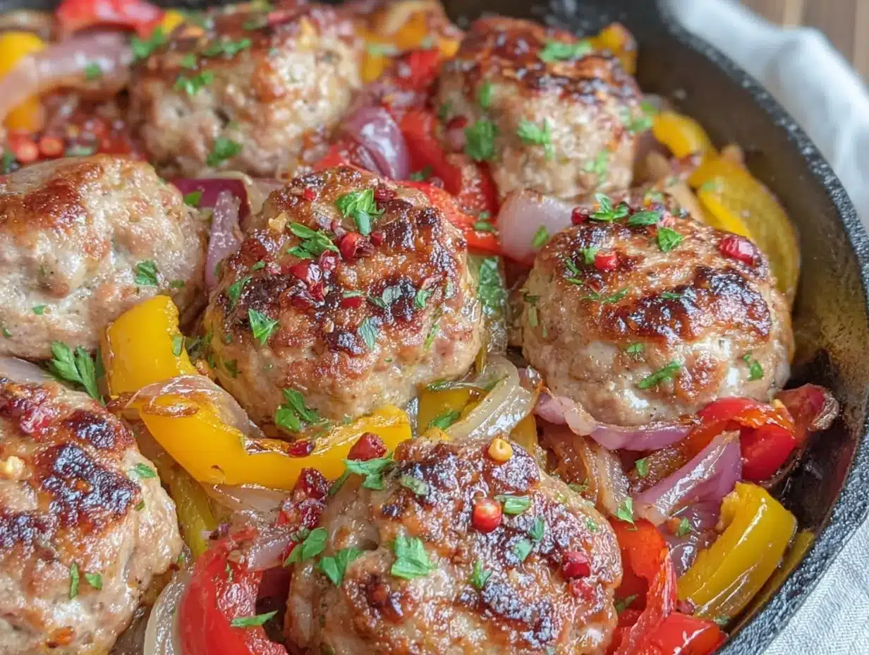 Easy One-Pan Crispy Italian Sausage and Peppers preparation steps