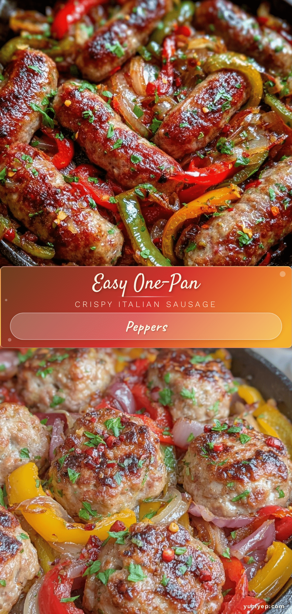 Easy One-Pan Crispy Italian Sausage and Peppers recipe