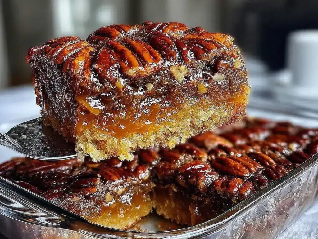 Easy Pecan Pie Dump Cake - featured image