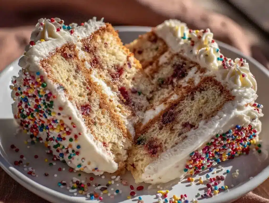 fluffy funfetti cake recipe from scratch - featured image