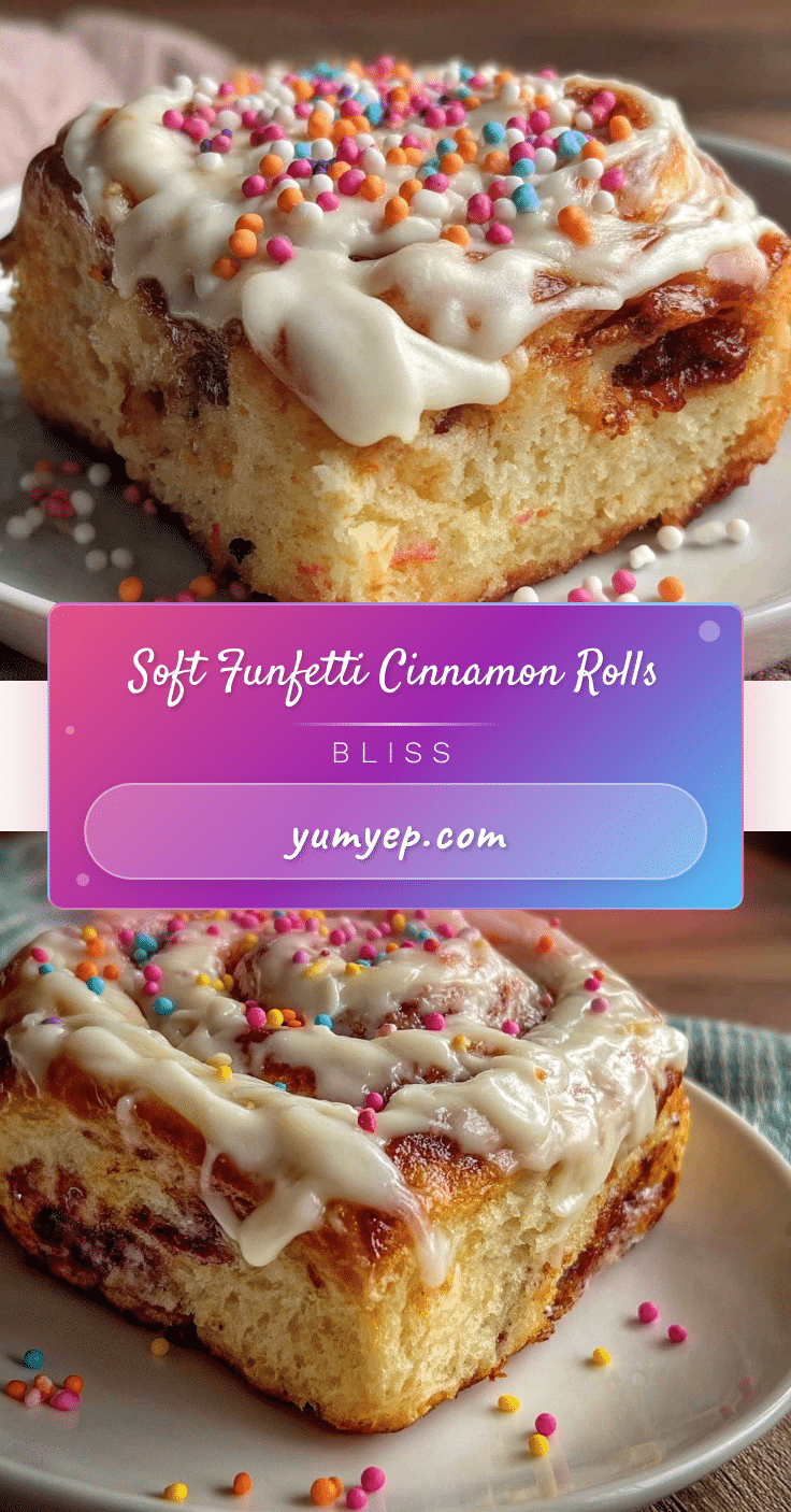 Fluffy Funfetti Cinnamon Rolls recipe