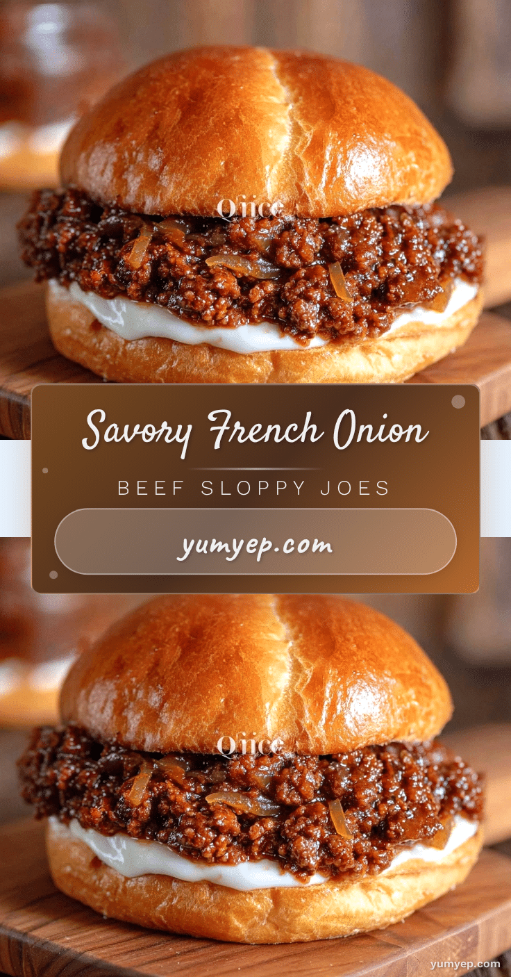 French Onion Beef Sloppy Joes recipe