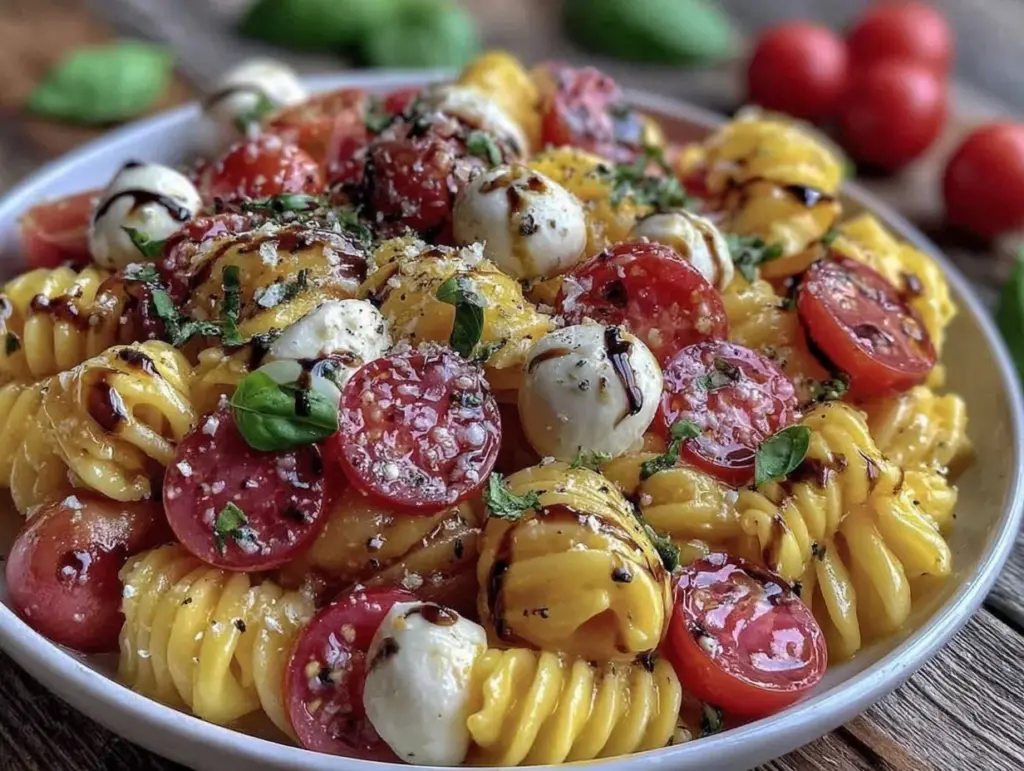 Fresh Caprese Pasta Salad - featured image