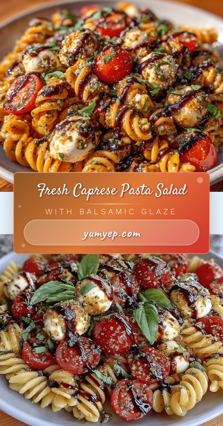 fresh Caprese pasta salad recipe