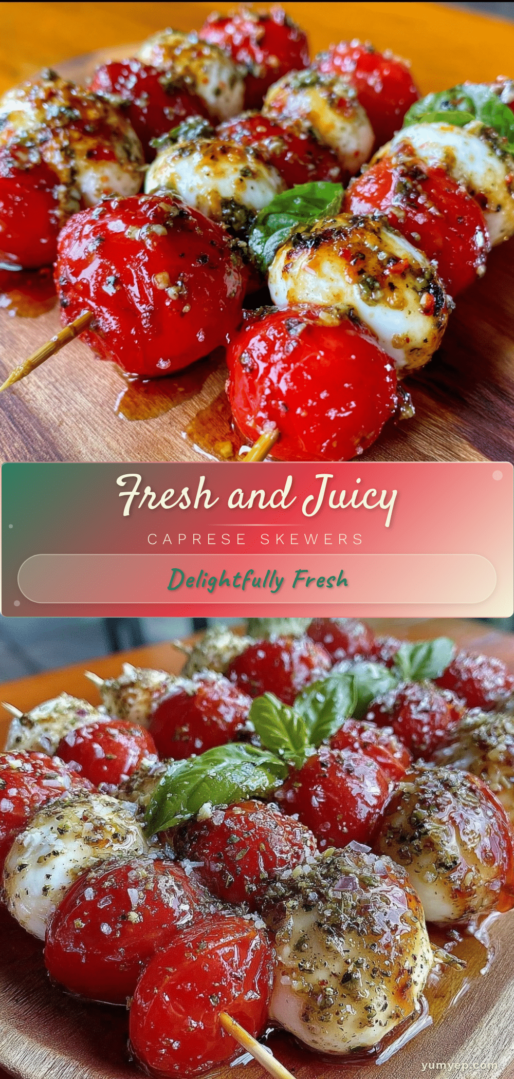 fresh caprese skewers recipe
