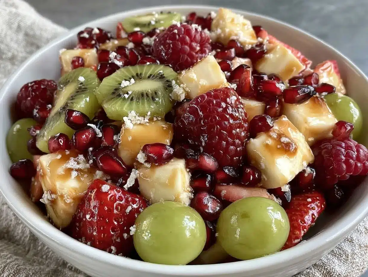 fresh christmas fruit salad preparation steps