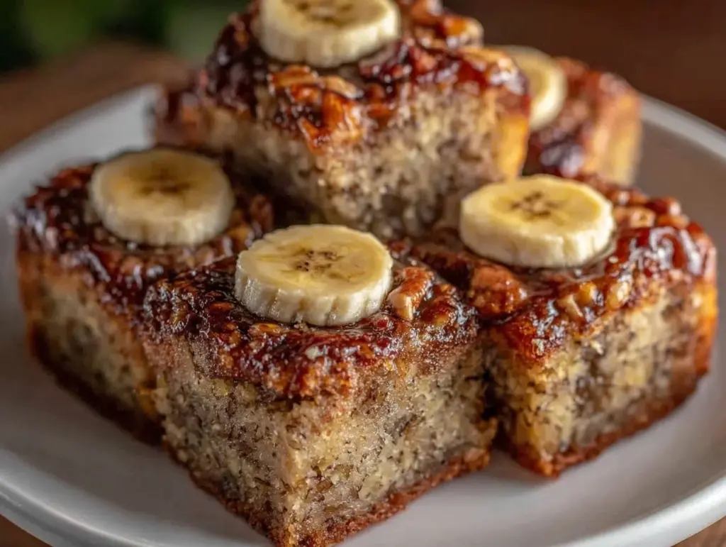 fudgy banana bread brownies - featured image