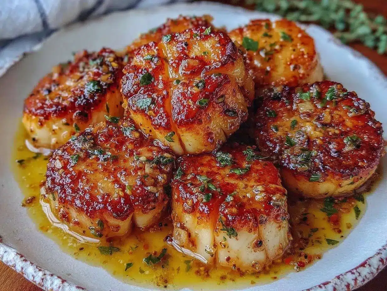 garlic butter scallops preparation steps