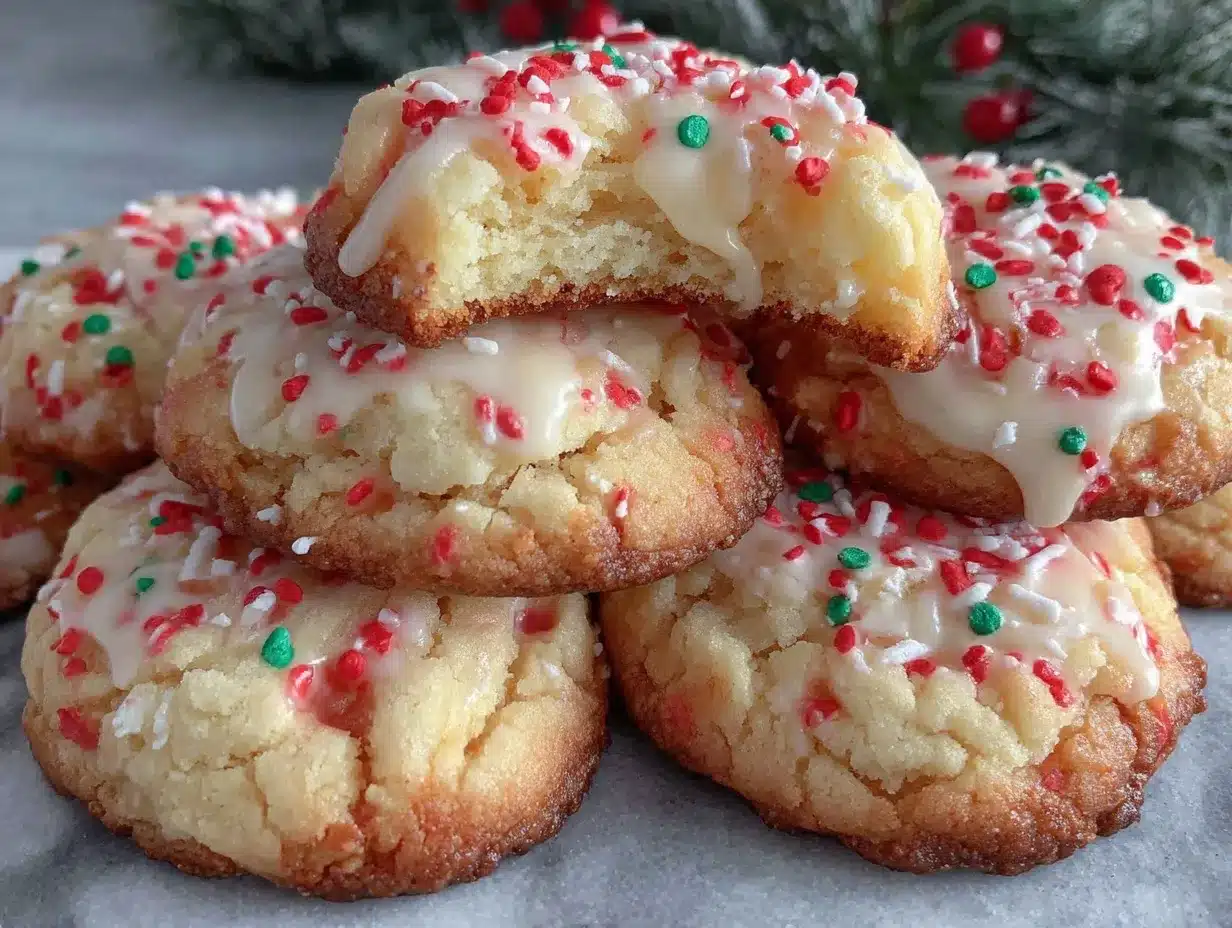 gooey Christmas butter cookies preparation steps