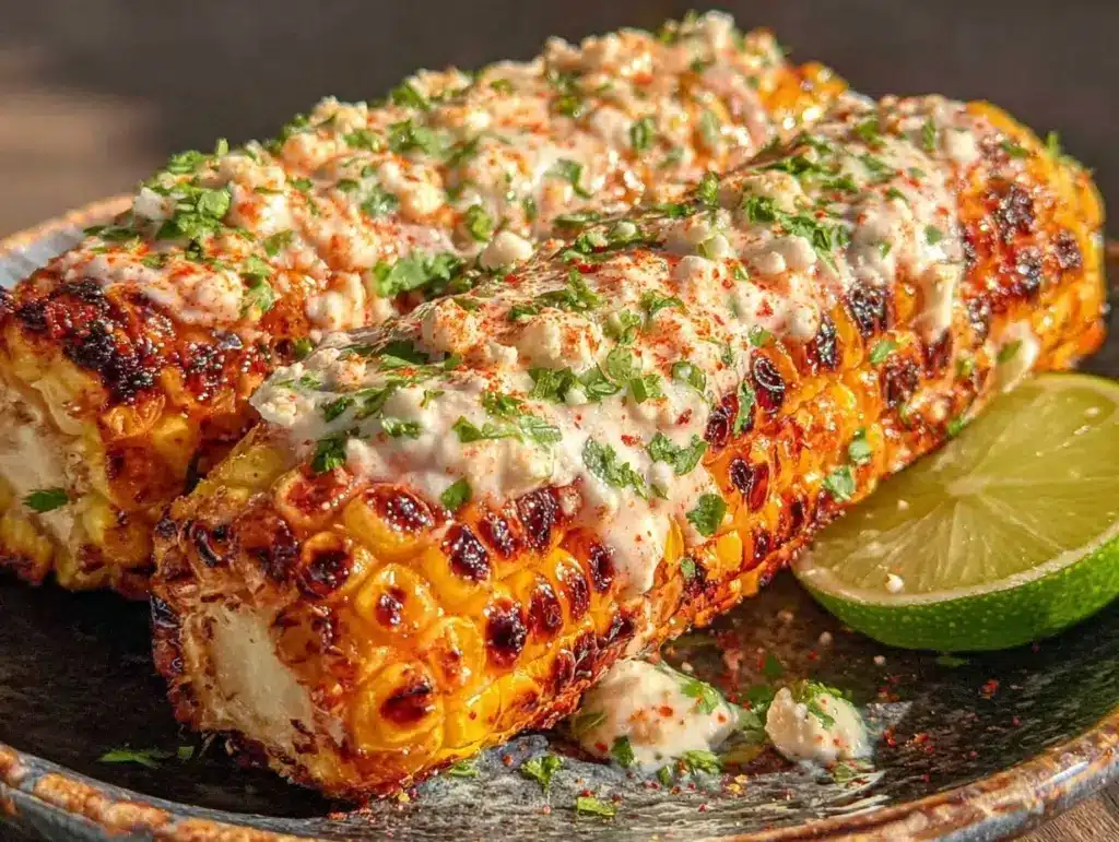 grilled Mexican street corn - featured image