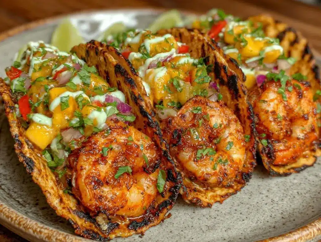grilled shrimp tacos - featured image