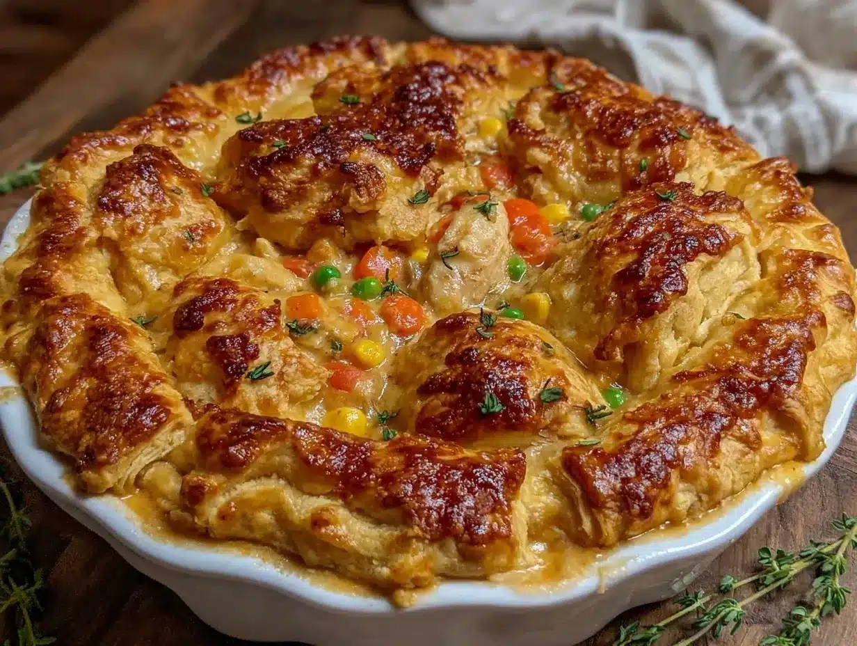 homemade chicken pot pie preparation steps