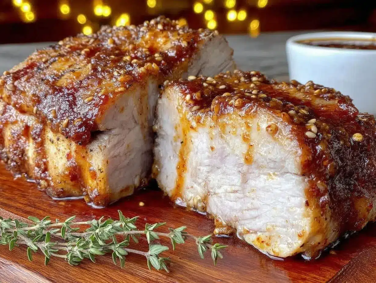 honey mustard glazed pork loin preparation steps