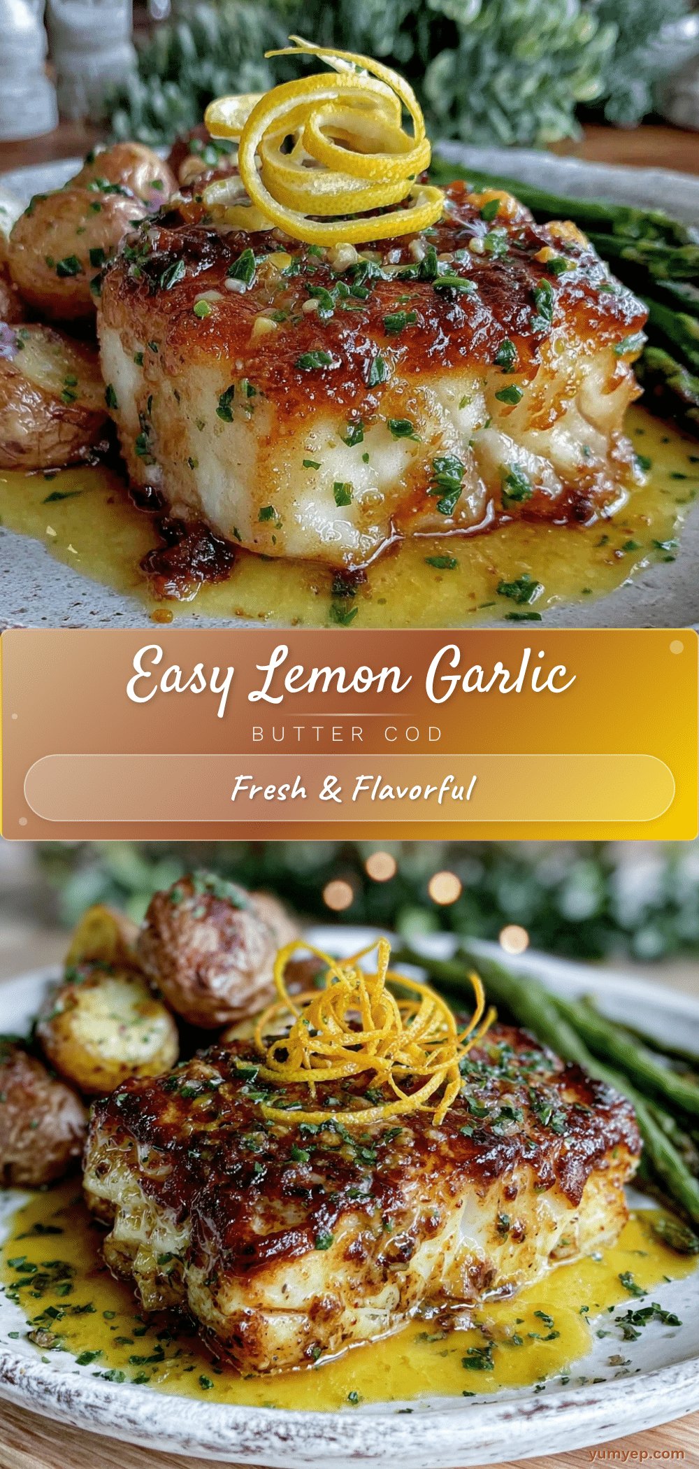 lemon garlic butter cod recipe