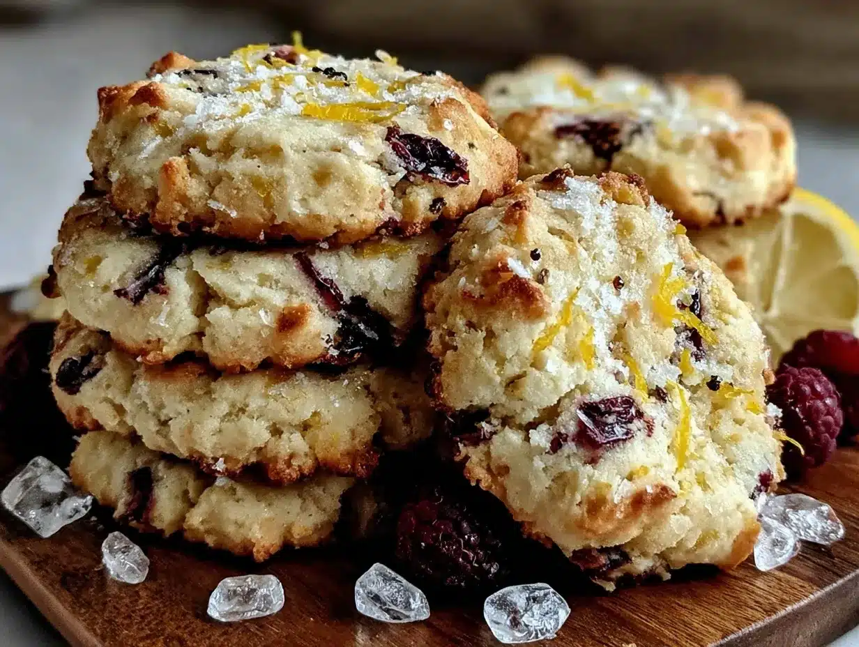 lemon raspberry cookies preparation steps