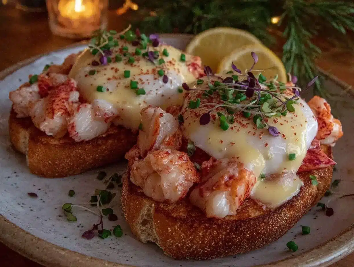 lobster eggs benedict recipe preparation steps