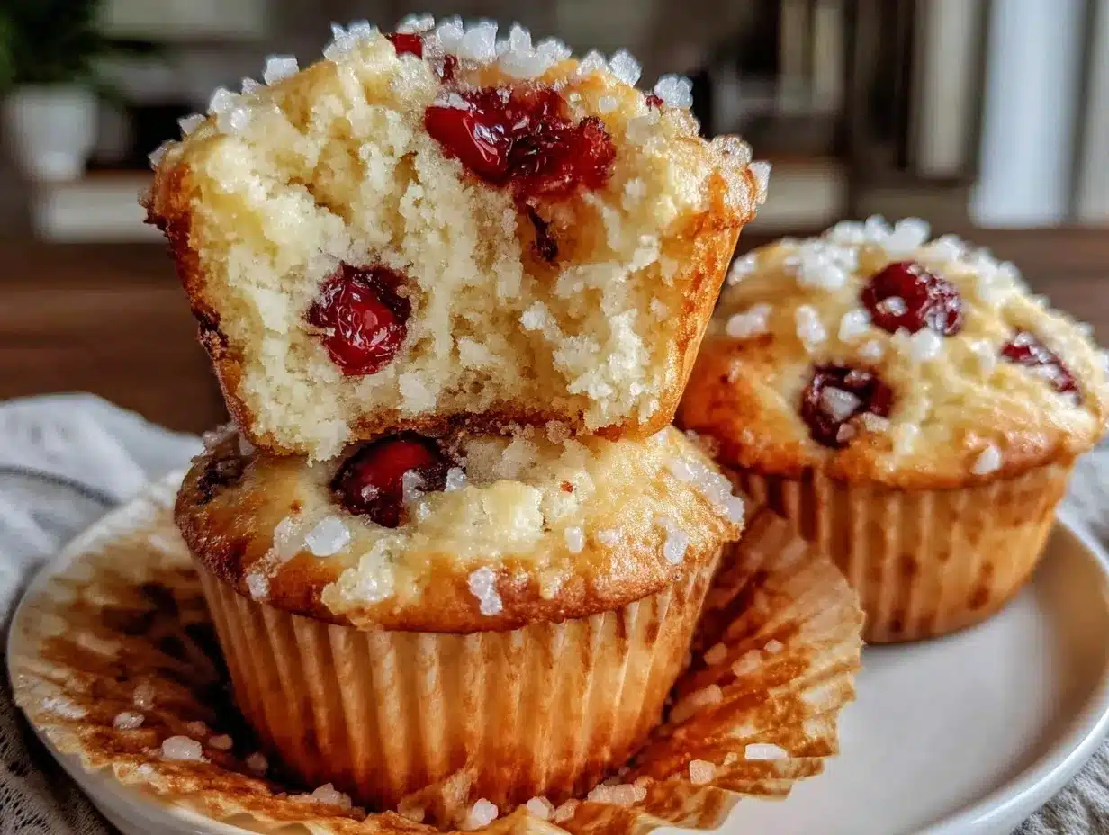 moist cherry muffins preparation steps
