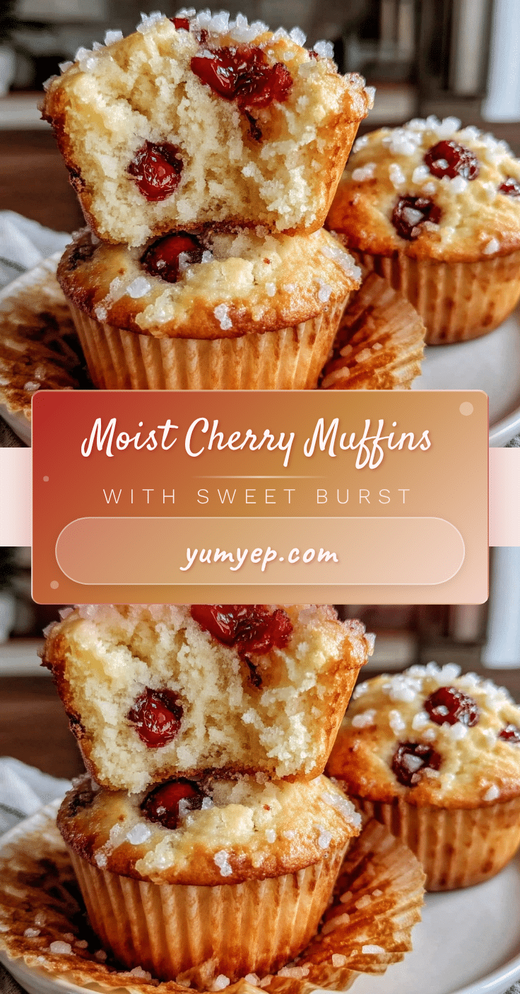 moist cherry muffins recipe