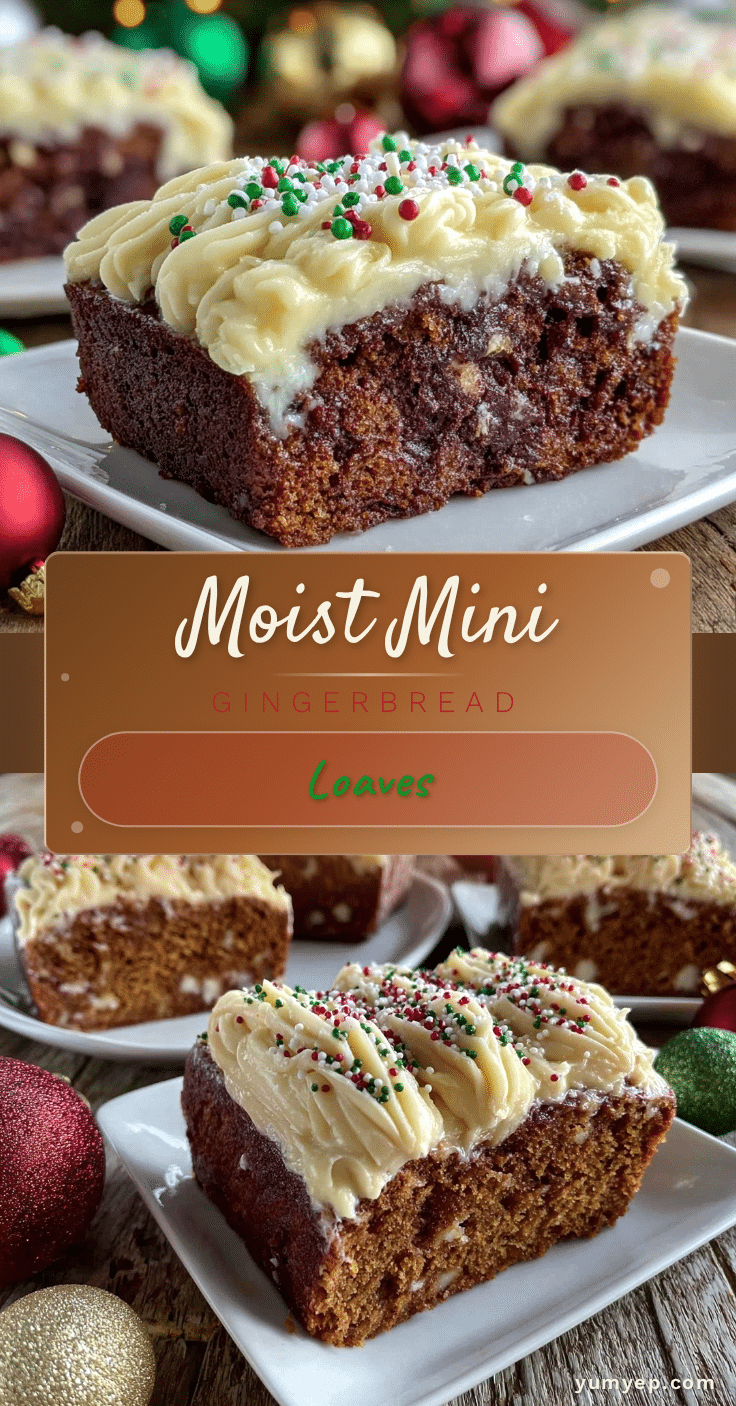 moist mini gingerbread loaves recipe